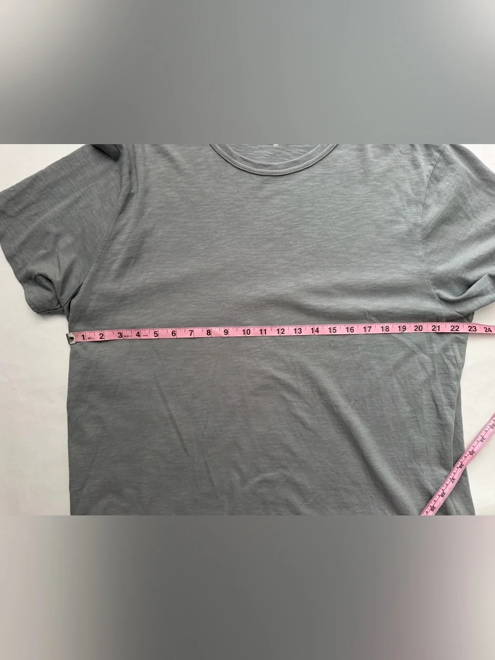 J Crew GARMENT-DYED SLUB COTTON XXL men’s gray short sleeve T Shirt
